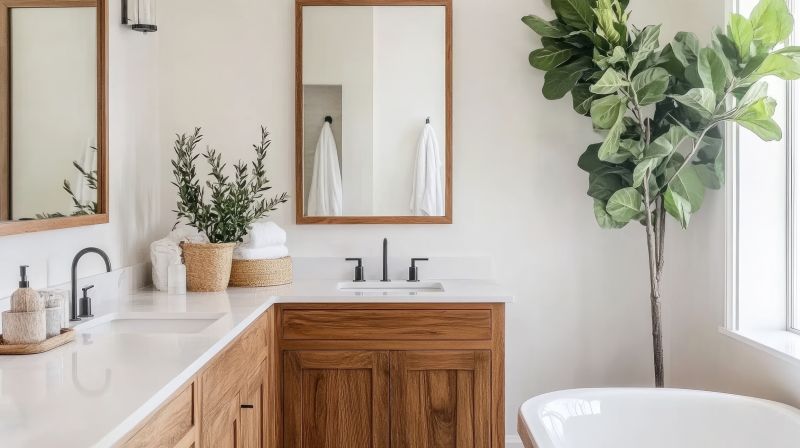 Bathroom Remodel with Natural Elements